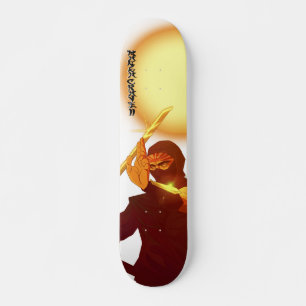 ShaddueMasters_Ninja_sunrise_1_White Skateboard