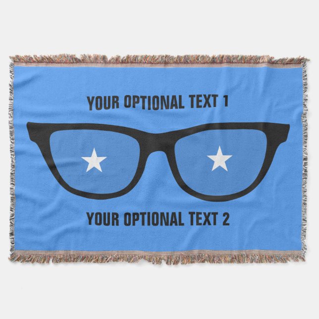 Shades Somália jogam cobertor personalizado (Frente)