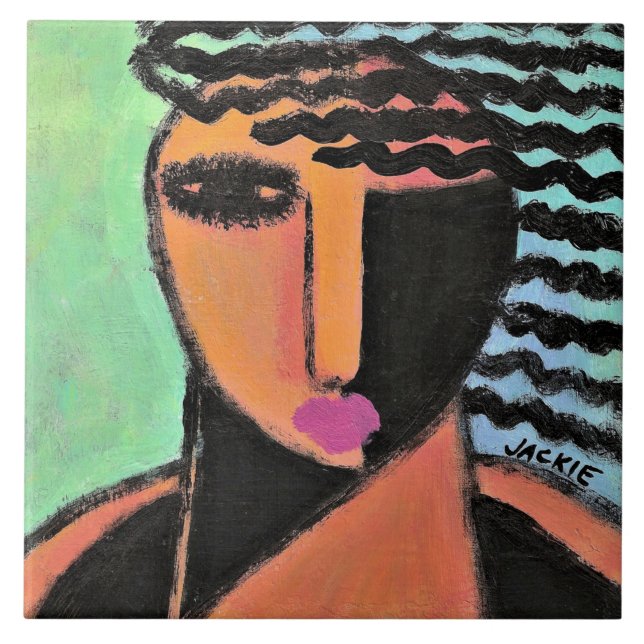 Shadows Abstrato Retrato de uma Mulher (Frente)