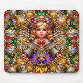 SHAE ~ Natais vintages boneca ~ Mousepad