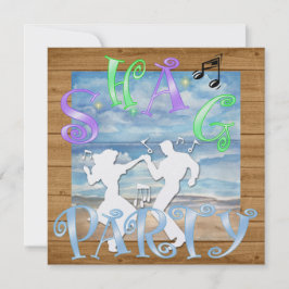 Shag - Convite de festas de dança