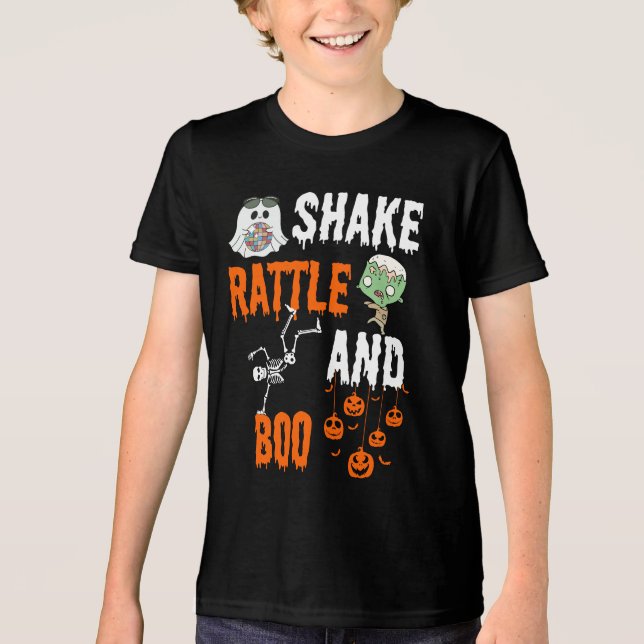 Shake, Rattle, Boo Skeleton Zombie Diversão Hallow (Frente)