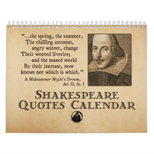 Shakespeare cita o calendário anual