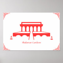 Shalimar Garden Lahore | Poster do Jardim Shalamar
