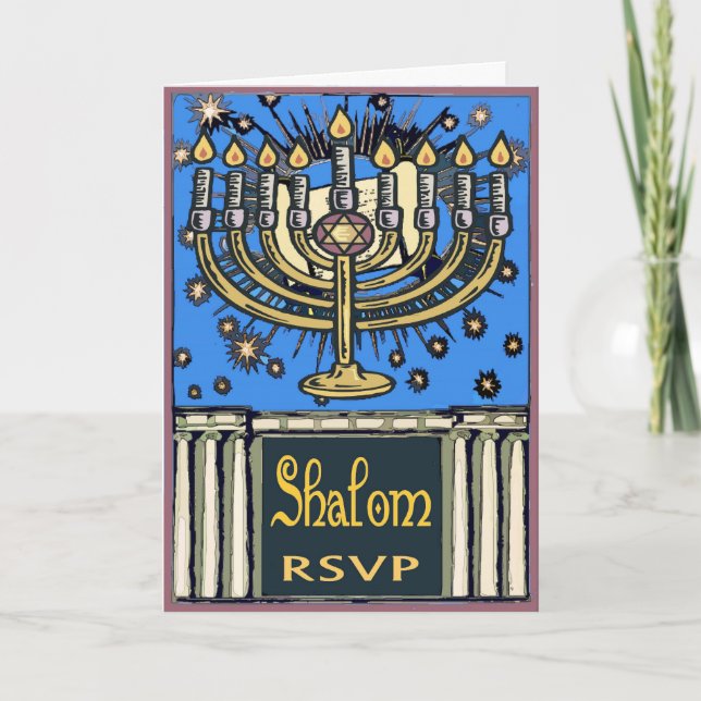 Shalom , Convite para Festa (Frente)