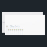 Shalom {Horizontal}<br><div class="desc">Comemore a temporada com uma mensagem de paz e luz com este cartão com fotos de Chanucá.</div>