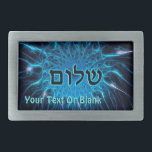 Shalom Na Fractal Azul<br><div class="desc">Texto escuro lendo "Shalom" (Hebraico: paz) sobreposto a uma imagem fractal azul mais clara. Adicione seu próprio texto adicional.</div>