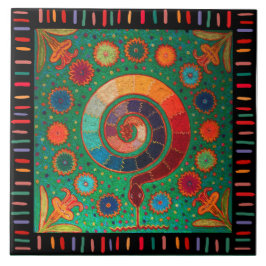 Shaman Huichol Celestial Serpent
