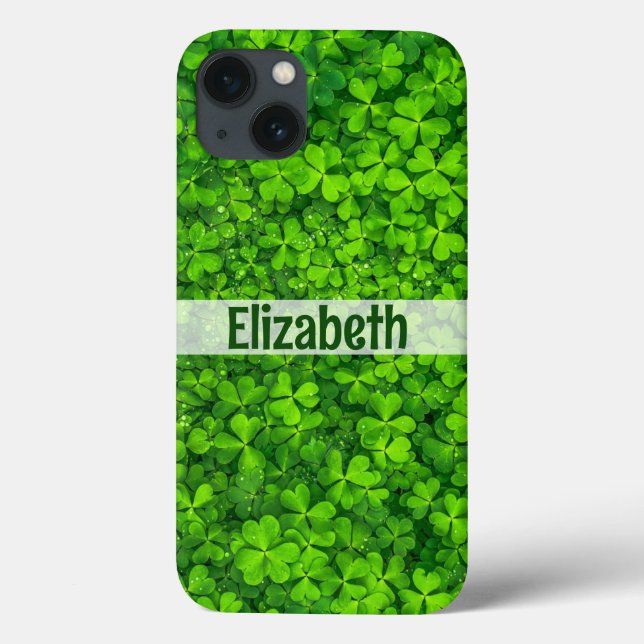 Shamrock Add Name Case-Mate capas de iphone (Verso)