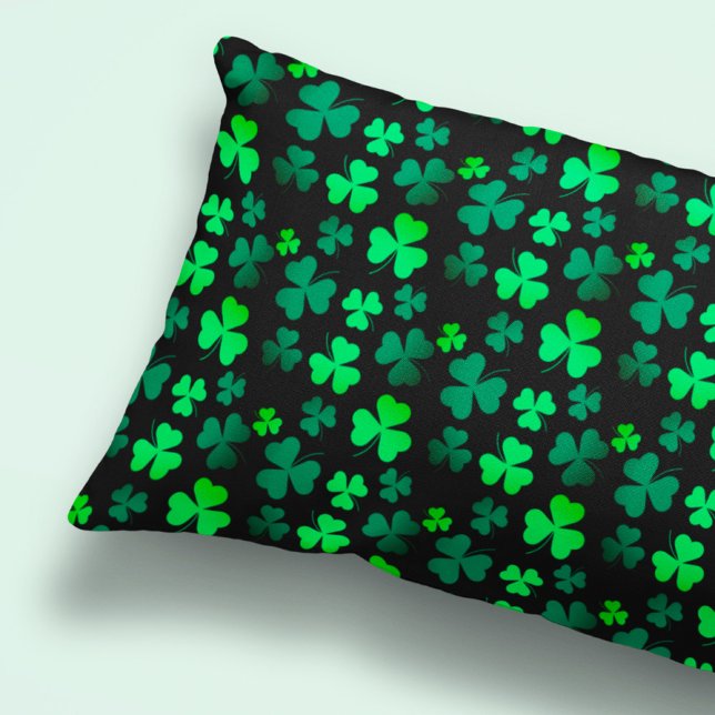 Shamrock Clover Ireland Modern Green & Black (Criador carregado)