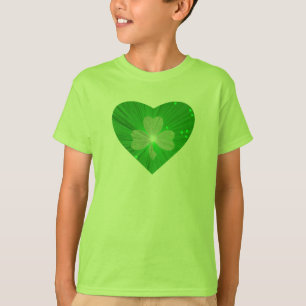 Shamrock Heart, camisetas básicas americanas de ro