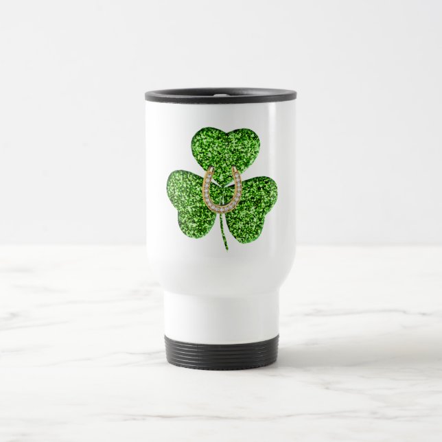 Shamrock & Horsfere Caneca de viagem (Centro)