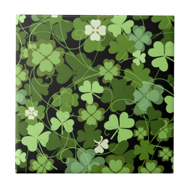 Shamrock irlandês verde (Frente)