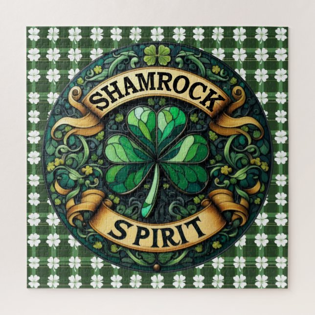 Shamrock Spirit Quebra-cabeça (Vertical)