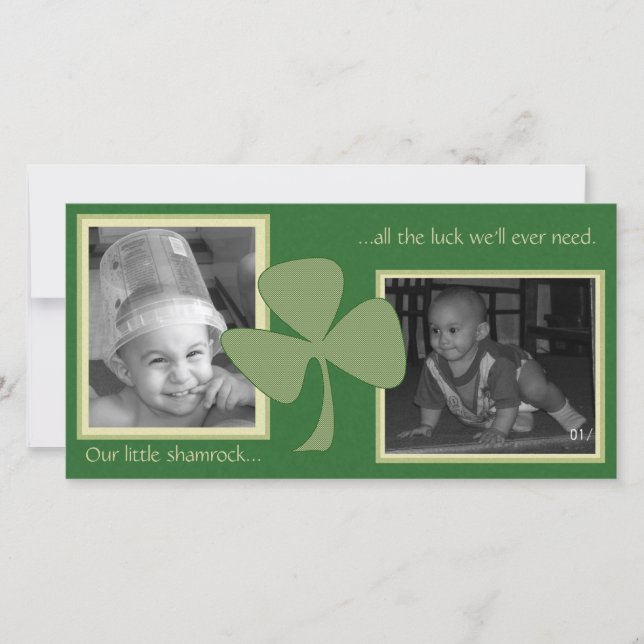 Shamrock verde e Dourado (Frente)