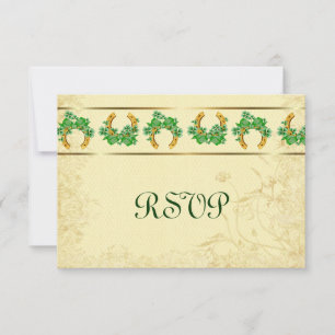 Shamrocks e RSVP irlandês Dourado