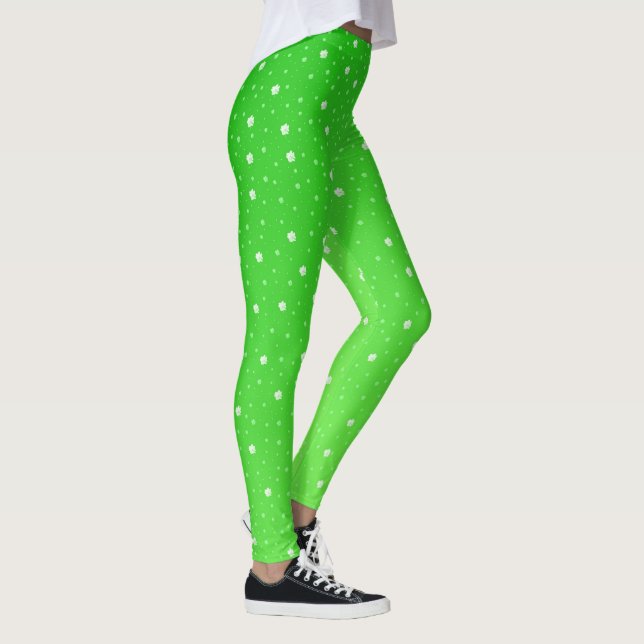 shamrocks elegantes leggings coloridas festivas mo (Direita)