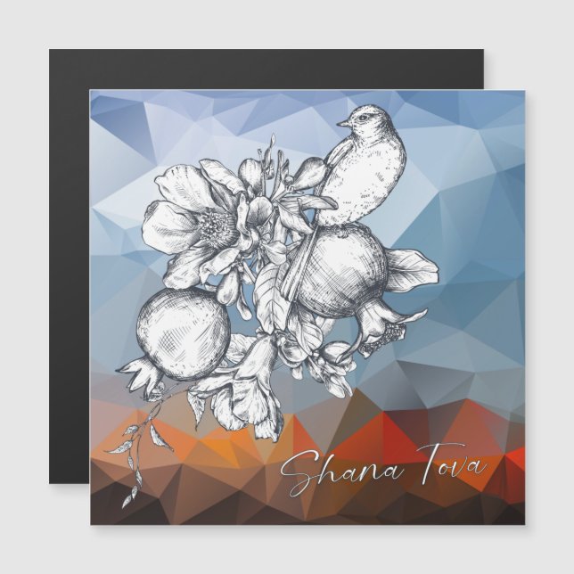 Shana Tova Rosh Hashana Judeu Ano Novo (Frente/Verso)