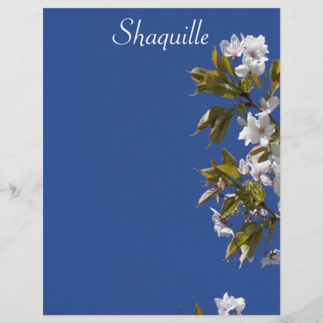 Shaquille Blossom Letterhead (Frente)