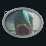 Shark sculpture on the beach<br><div class="desc">Shark sculpture on the beach,  in the style of rendered in cinema4d,  surrealistic grotesque,  dreamlike illustration,  dark cyan and green,  concept art,  gigantic scale,  fish-eye lens</div>