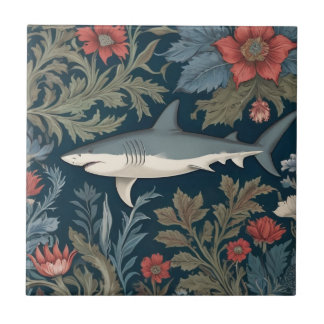 Shark William Morris Estilo para a Esquerda no Mar