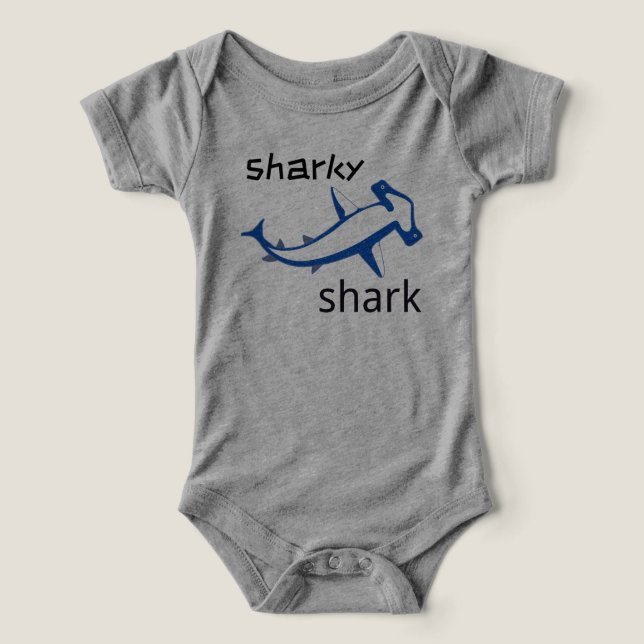 Sharky Shark Light Blue Boys (Design frontal)