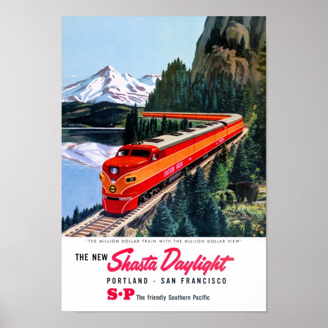 Shasta Daylight Portland San Francisco Poster (Frente)