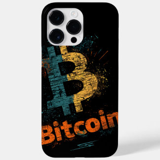Shattered Bitcoin Logo Crypto Blockchain Design
