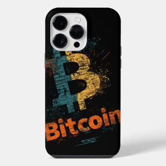 Shattered Bitcoin Logo Crypto Blockchain Design