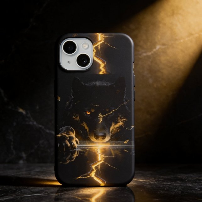 Shattered Lightning Wolf Mystical Dark Fantasy  (Criador carregado)