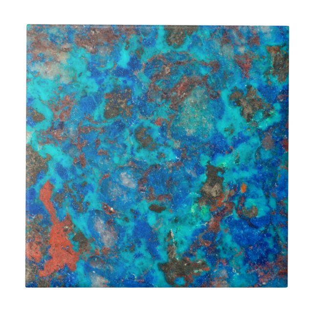 Shattuckita com padrão azul (Frente)