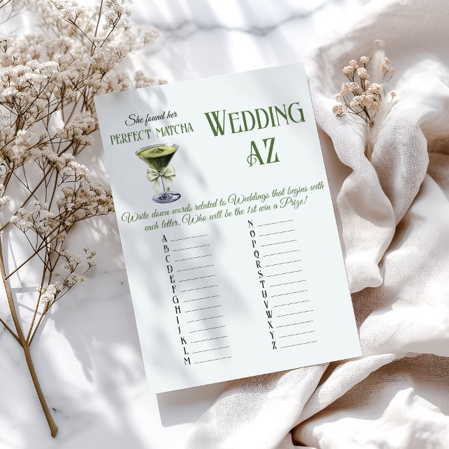 She Found Her Perfect Matcha Bridal Shower Game (Criador carregado)