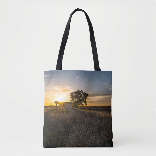 Shed Colorado Sunset Tote Bag Abandonado (Frente)