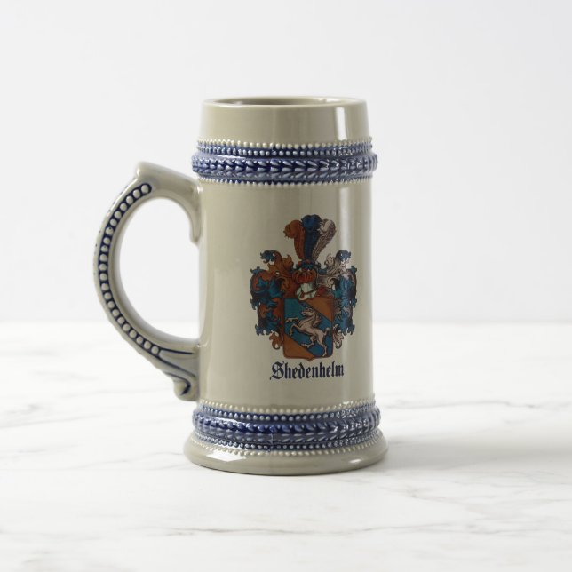 Shedenhelm Family Crest (Com "Shedenhelm") CANECA  (Esquerda)
