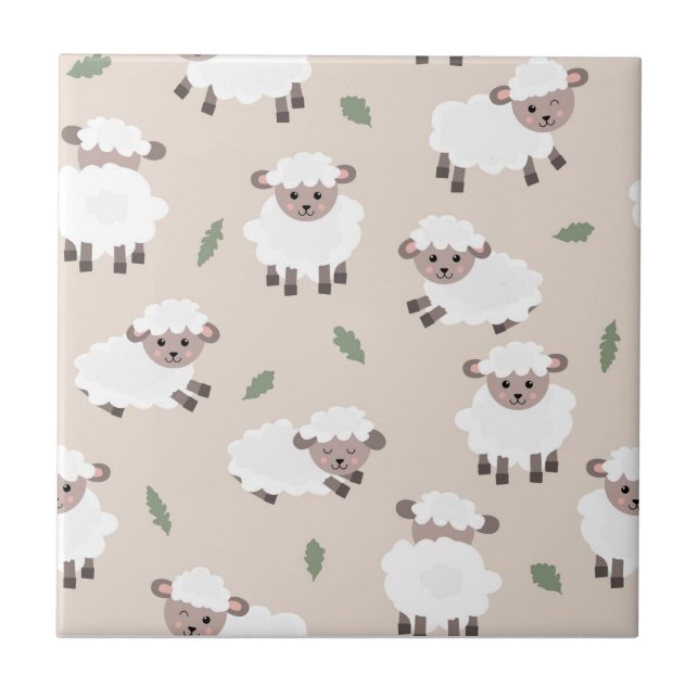Sheep & Lamb Cute Gender Neutral Baby Nursery (Frente)