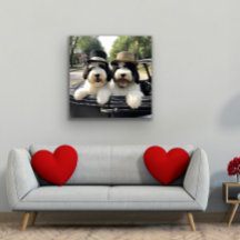 Sheepadoodle Adventure Metal Wall Decor