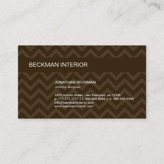 Sheer Chevron Cartão de visita