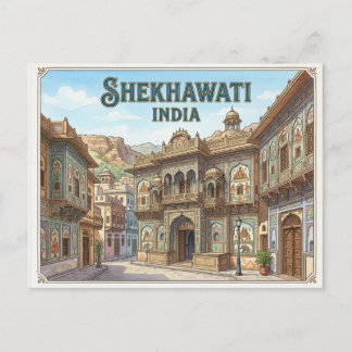 Shekhawati Cartão Postal de Viagem da Índia