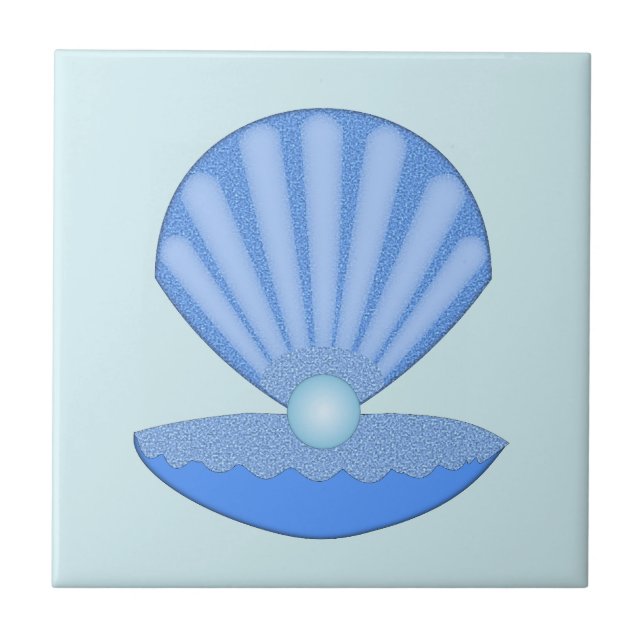 Shell de Ostra Blue Baby Boy e Pérola (Frente)