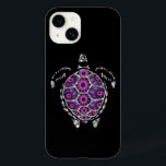 Shell de Tartaruga Puro Fatual<br><div class="desc">Vista de cima de uma tartaruga-do-mar,  as peças de concha foram feitas num estilo faccional roxo,  e a linha de fora da concha,  as nadadeiras e a cabeça eram feitas de um esquema de cores do arco-íris.</div>