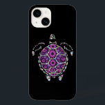 Shell de Tartaruga Puro Fatual<br><div class="desc">Vista de cima de uma tartaruga-do-mar,  as peças de concha foram feitas num estilo faccional roxo,  e a linha de fora da concha,  as nadadeiras e a cabeça eram feitas de um esquema de cores do arco-íris.</div>