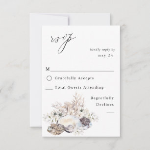 Shells & White Floral w RSVP 2 de Refeições