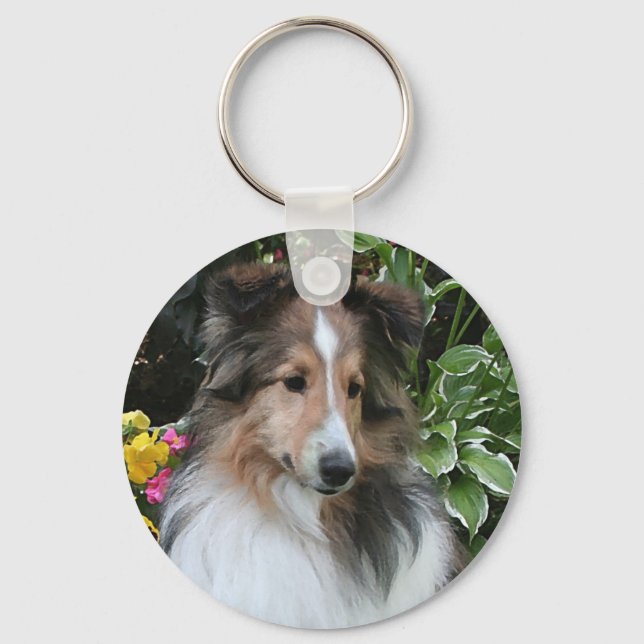 Sheltie Love Chaveiro (Frente)