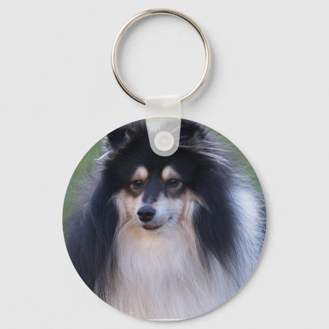 Sheltie Photo Chaveiro (Frente)