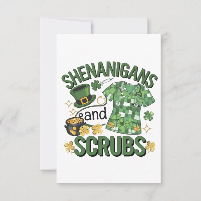 Shenanigans e Scrubs Enfermeira Enfermeira Rua do  (Frente)