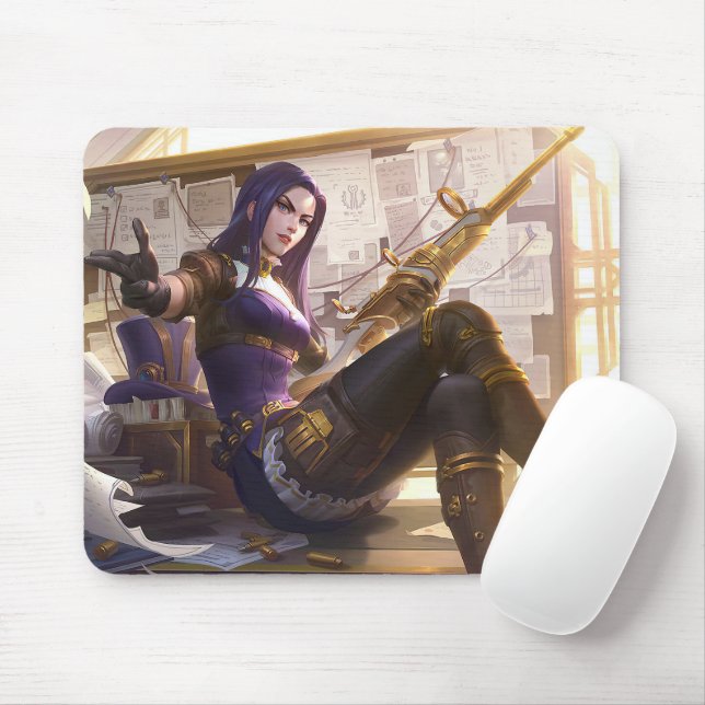 Sheriff Gaming Mousepad | Fanart pad do atirador E (Com mouse)