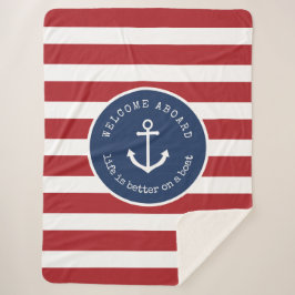 Sherpa A vida náutica é melhor em um cobertor de barco Gr