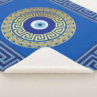 Sherpa Chave grega com cobertor de proteção dos olhos de