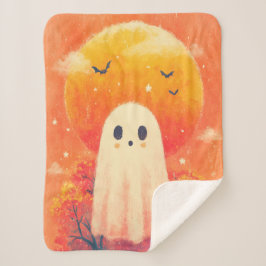 Sherpa Cobertor Aconchegante de Halloween Fofo