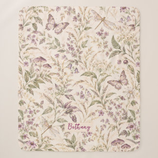 Sherpa Cobertor caprichoso de cottagecore moderno